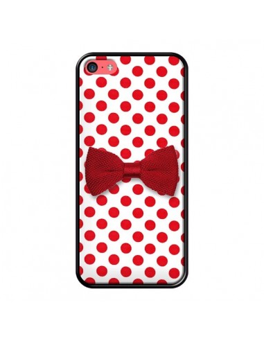 Coque Nud Papillon Rouge Girly Bow Tie pour iPhone 5C - Laetitia