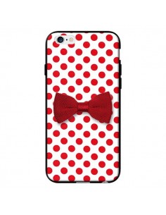 Coque Nud Papillon Rouge Girly Bow Tie pour iPhone 6 - Laetitia
