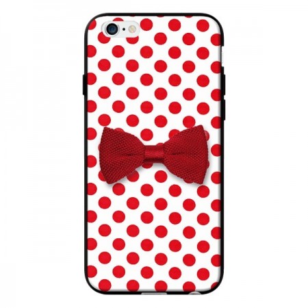Coque Nud Papillon Rouge Girly Bow Tie pour iPhone 6 - Laetitia