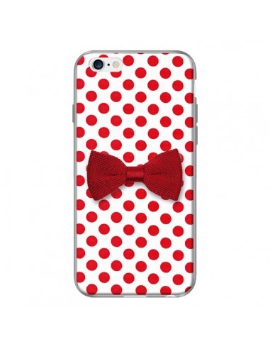 Coque Nud Papillon Rouge Girly Bow Tie pour iPhone 6 - Laetitia