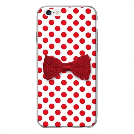 Coque Nud Papillon Rouge Girly Bow Tie pour iPhone 6 - Laetitia