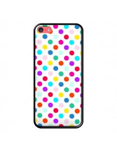 Coque Pois Multicolores pour iPhone 5C - Laetitia 2