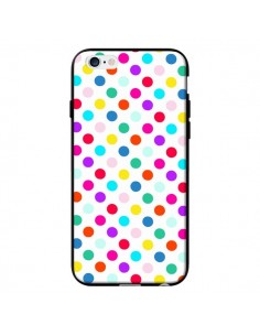 Coque Pois Multicolores pour iPhone 6 - Laetitia