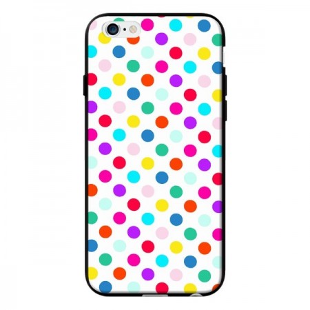 Coque Pois Multicolores pour iPhone 6 - Laetitia Coque Pois Multicolores pour iPhone 6 - Laetitia