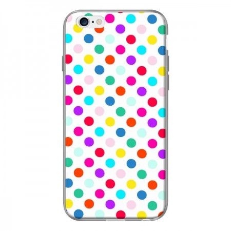 Coque Pois Multicolores pour iPhone 6 - Laetitia Coque Pois Multicolores pour iPhone 6 - Laetitia