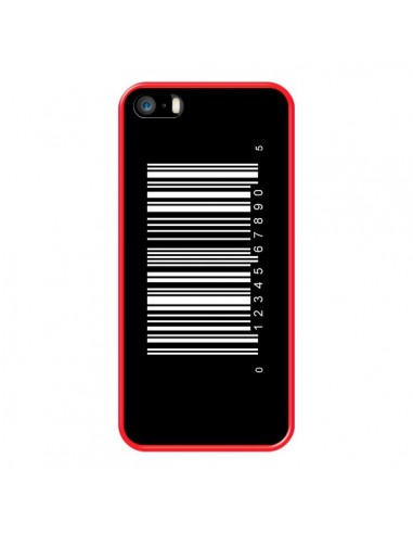 Coque Code Barres Blanc pour iPhone 5 et 5S - Laetitia