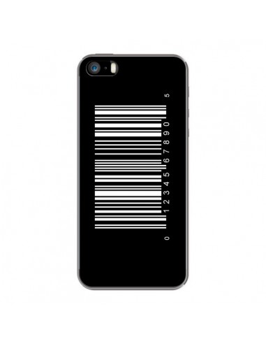Coque Code Barres Blanc pour iPhone 5 et 5S - Laetitia