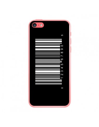 Coque Code Barres Blanc pour iPhone 5C - Laetitia