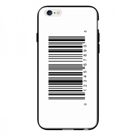 Coque Code Barres Noir pour iPhone 6 - Laetitia Coque Code Barres Noir pour iPhone 6 - Laetitia