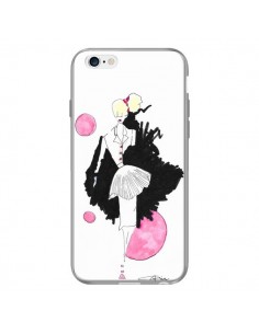 Coque Demoiselle Femme Fashion Mode Rose pour iPhone 6 - Cécile 2