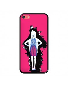 Coque Lola Femme Fashion Mode Rose pour iPhone 5C - Cécile