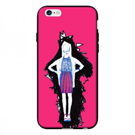 Coque Lola Femme Fashion Mode Rose pour iPhone 6 - Cécile Coque Lola Femme Fashion Mode Rose pour iPhone 6 - Cécile