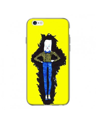 Coque Julie Femme Fashion Mode Jaune pour iPhone 6 - Cécile