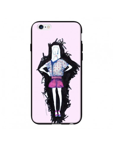 Coque Valentine Femme Fashion Mode Rose Clair pour iPhone 6 - Cécile