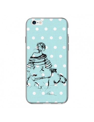 Coque Croquis Pois Femme Fashion Mode pour iPhone 6 - Cécile