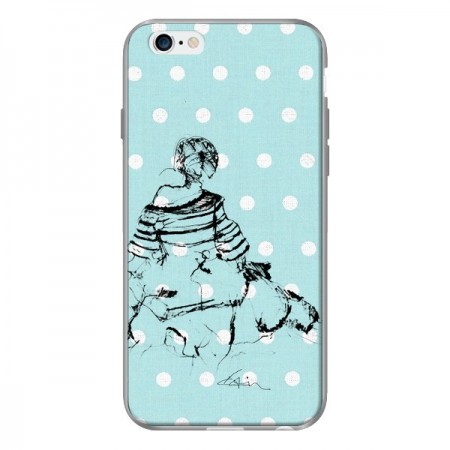 Coque Croquis Pois Femme Fashion Mode pour iPhone 6 - Cécile Coque Croquis Pois Femme Fashion Mode pour iPhone 6 - Cécile