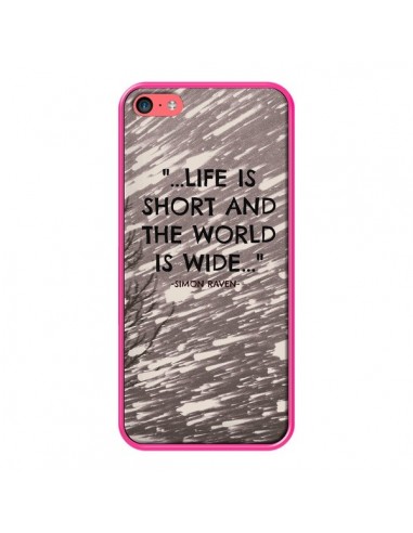 Coque Life is short Foret pour iPhone 5C - Tara Yarte