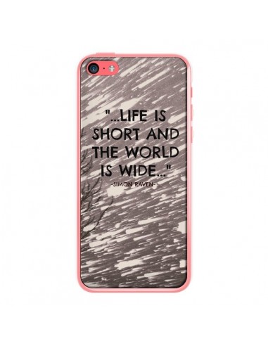 Coque Life is short Foret pour iPhone 5C - Tara Yarte