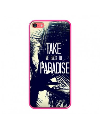 Coque Take me back to paradise USA Palmiers pour iPhone 5C - Tara Yarte
