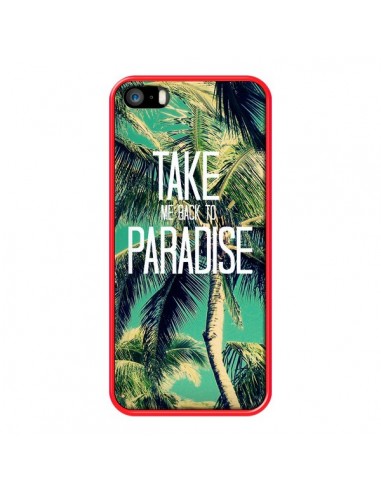 Coque Take me back to paradise USA Palmiers Palmtree pour iPhone 5 et 5S - Tara Yarte