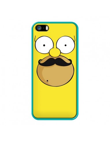 Coque Homer Movember Moustache Simpsons pour iPhone 5 et 5S - Bertrand Carriere