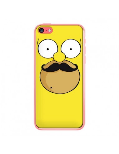 Coque Homer Movember Moustache Simpsons pour iPhone 5C - Bertrand Carriere