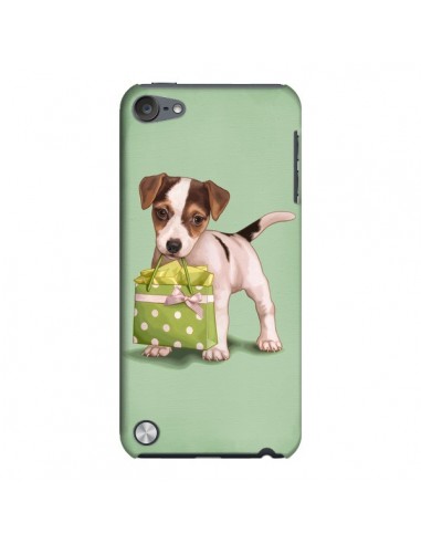 Coque Chien Dog Shopping Sac Pois Vert pour iPod Touch 5 - Maryline Cazenave