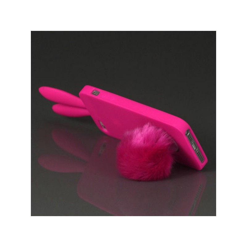 coque iphone 5 lapin pompon