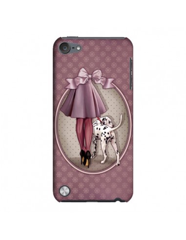 Coque Lady Chien Dog Dalmatien Robe Pois pour iPod Touch 5 - Maryline Cazenave