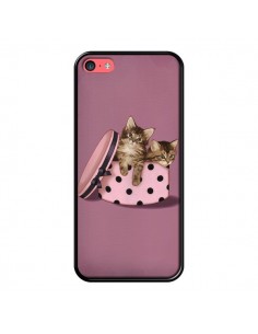 Coque Chaton Chat Kitten Boite Pois pour iPhone 5C - Maryline Cazenave