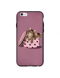 Coque Chaton Chat Kitten Boite Pois pour iPhone 6 - Maryline Cazenave