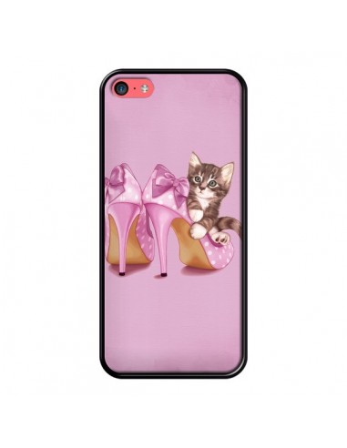 Coque Chaton Chat Kitten Chaussure Shoes pour iPhone 5C - Maryline Cazenave