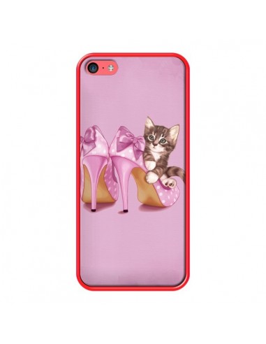 Coque Chaton Chat Kitten Chaussure Shoes pour iPhone 5C - Maryline Cazenave