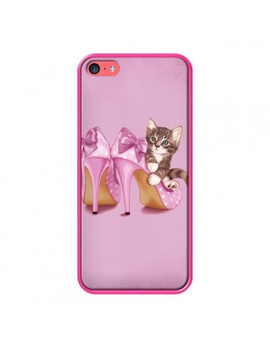 Coque Chaton Chat Kitten Chaussure Shoes pour iPhone 5C - Maryline Cazenave