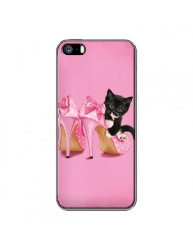 Coque Chaton Chat Noir Kitten Chaussure Shoes pour iPhone 5 et 5S - Maryline Cazenave