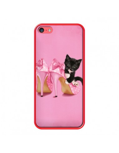 Coque Chaton Chat Noir Kitten Chaussure Shoes pour iPhone 5C - Maryline Cazenave