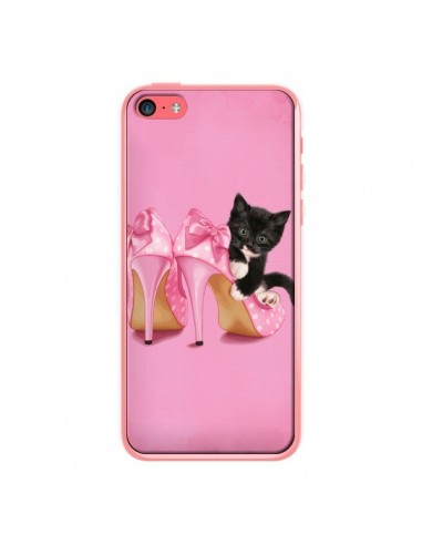 Coque Chaton Chat Noir Kitten Chaussure Shoes pour iPhone 5C - Maryline Cazenave