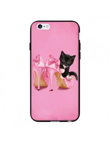 Coque Chaton Chat Noir Kitten Chaussure Shoes pour iPhone 6 - Maryline Cazenave