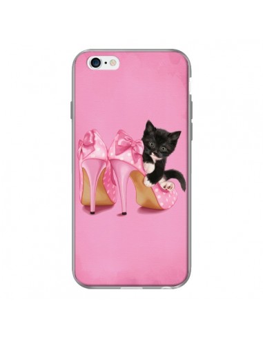 Coque Chaton Chat Noir Kitten Chaussure Shoes pour iPhone 6 - Maryline Cazenave