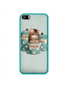 Coque Chaton Chat Kitten Boite Cookies Pois pour iPhone 5 et 5S - Maryline Cazenave 2