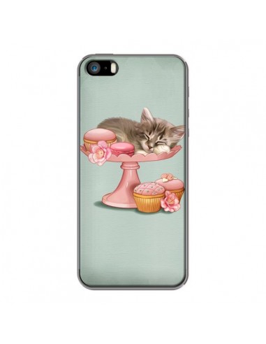 Coque Chaton Chat Kitten Cookies Cupcake pour iPhone 5 et 5S - Maryline Cazenave