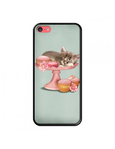 Coque Chaton Chat Kitten Cookies Cupcake pour iPhone 5C - Maryline Cazenave