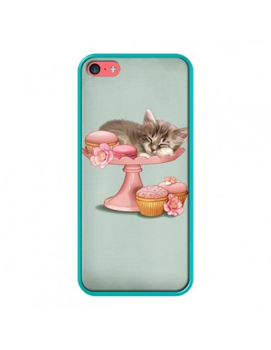 Coque Chaton Chat Kitten Cookies Cupcake pour iPhone 5C - Maryline Cazenave