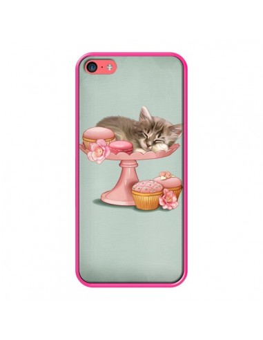 Coque Chaton Chat Kitten Cookies Cupcake pour iPhone 5C - Maryline Cazenave