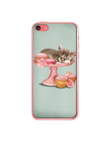 Coque Chaton Chat Kitten Cookies Cupcake pour iPhone 5C - Maryline Cazenave