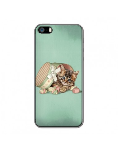 Coque Chaton Chat Kitten Boite Bonbon Candy pour iPhone 5 et 5S - Maryline Cazenave