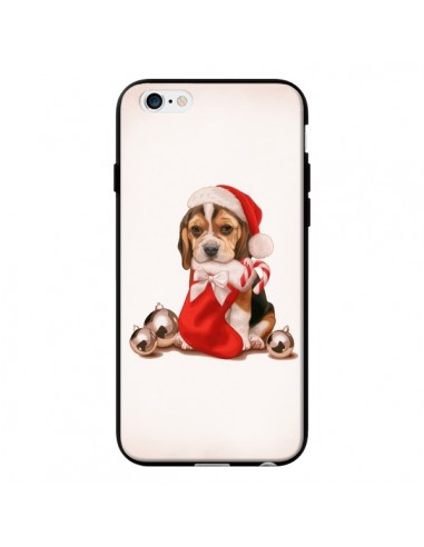 Coque Chien Dog Pere Noel Christmas pour iPhone 6 - Maryline Cazenave