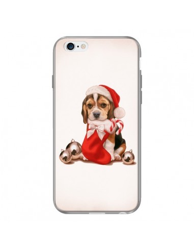 Coque Chien Dog Pere Noel Christmas pour iPhone 6 - Maryline Cazenave