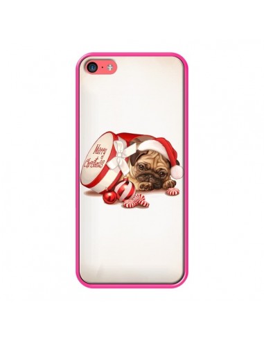 Coque Chien Dog Pere Noel Christmas Boite pour iPhone 5C - Maryline Cazenave