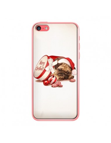 Coque Chien Dog Pere Noel Christmas Boite pour iPhone 5C - Maryline Cazenave